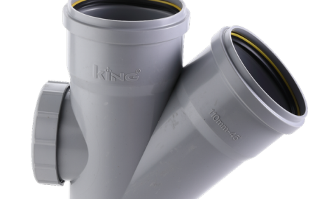 King 110 mm PVC Single Y with Door - Durable Plumbing Fitting