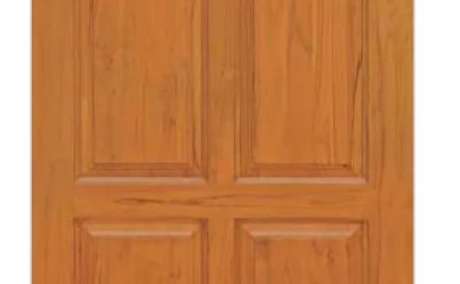 Elegant Brown Wooden Interior Door for Apartments - 80 Inches Tall